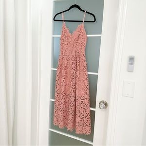 ASTR the Label - Pink Mauve Lace A-Line Dress -Wedding guest dress spring summer